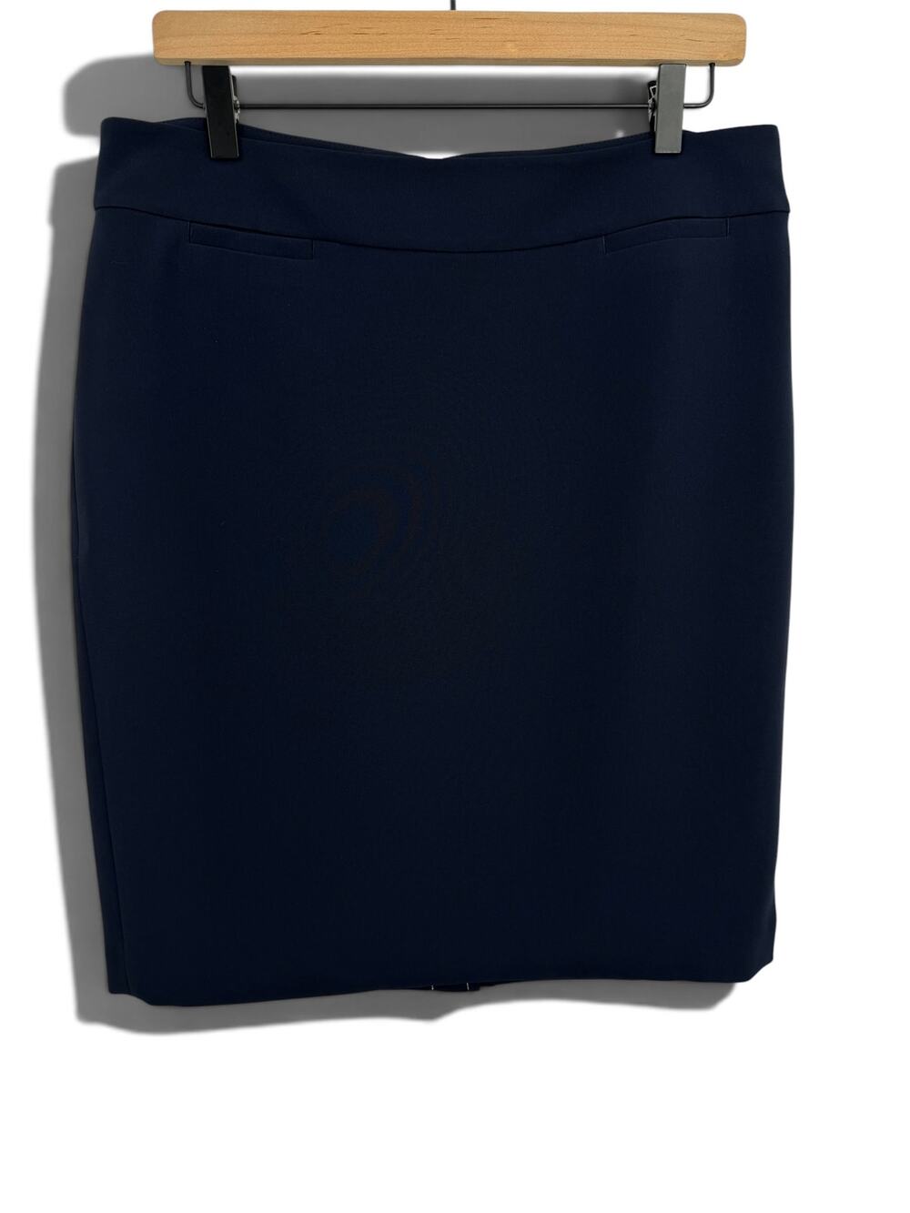 Talbots skirt women's 12P pencil knee length lined career office navy blue NEW